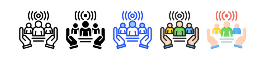 Awareness Icon Collection With Multiple Styles