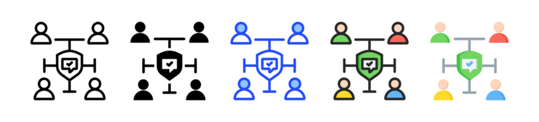Consensus Icon Collection With Multiple Styles