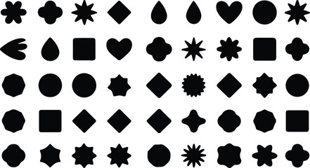 Minimalist Abstract Geometric Shape Set 