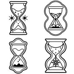 Traditional Style Tattoo Sticker Icon – Classic Line Art, Outline Vector Illustration