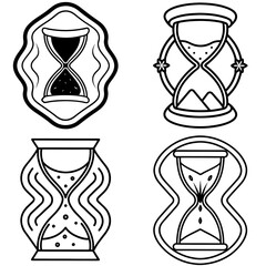 Traditional Style Tattoo Sticker Icon – Classic Line Art, Outline Vector Illustration