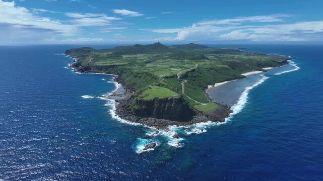 View of Higashizaki Observatory from the Sea &ndash; Yonaguni&rsquo;s Eastern Edge