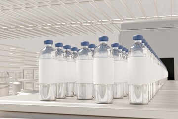 The water factory filters raw water, purifies with RO, sterilizes via UV/ozone, fills bottles, seals caps, labels, and controls quality per FDA and GMP standards.	