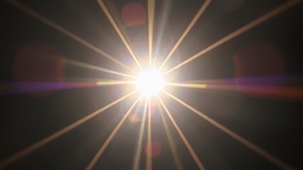Obraz premium Light fracturing into rainbows through angled glass.