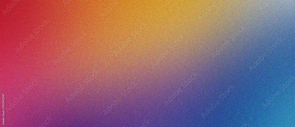 Poster coral, orange and cyan gradient noise texture soft tone with clean faded background effect for brand