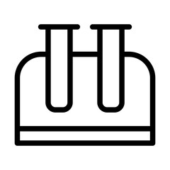test tubes line icon