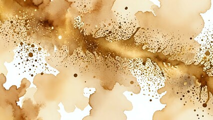 Champagne beige watercolor with luminous gold foil dust gives a delicate and upscale sparkle