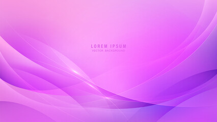 Elegant abstract background in pink and purple tones with flowing, layered curves and soft gradients
