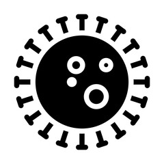 virus glyph icon