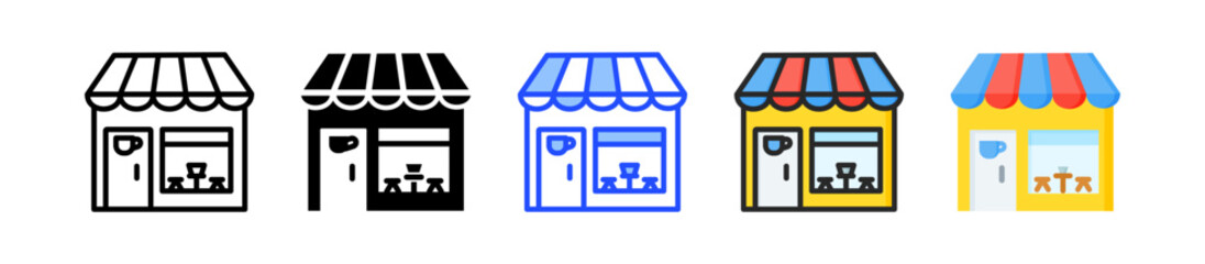 Obraz premium Local Business Icon Collection With Multiple Styles