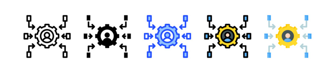 Convergence Icon Collection With Multiple Styles