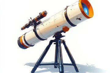 A detailed astronomical telescope on a tripod