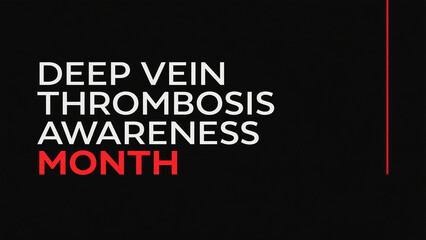 Black background thrombus promotional text, representing disease awareness and health warnings, used in medical science popularization and public welfare promotion scenarios.