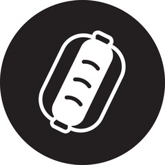 hot dog glyph icon