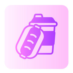 fast food gradient icon