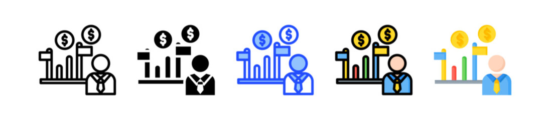 Sales Icon Collection With Multiple Styles