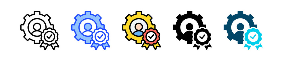 Proficiency Icon Collection With Multiple Styles