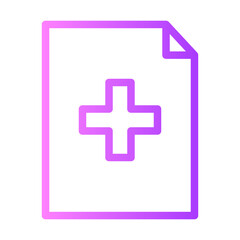 Obraz premium health report gradient icon