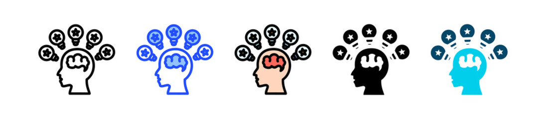 Cleverness Icon Collection With Multiple Styles