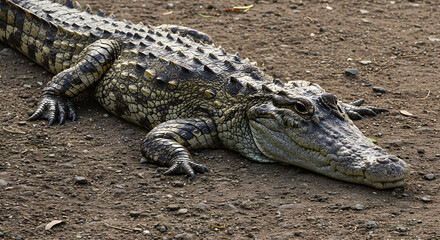 Obraz premium crocodile in the zoo