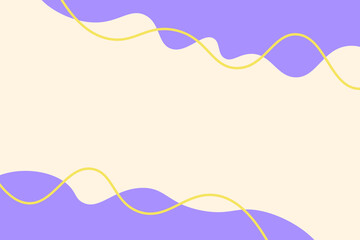 Simple wavy line pastel color editable background for banner, flyer, poster and more