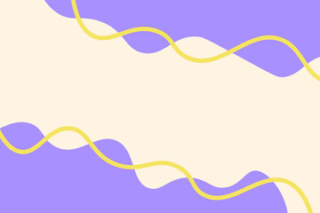Simple wavy line pastel color editable background for banner, flyer, poster and more