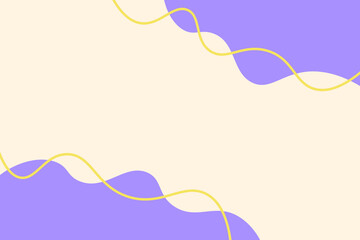Simple wavy line pastel color editable background for banner, flyer, poster and more