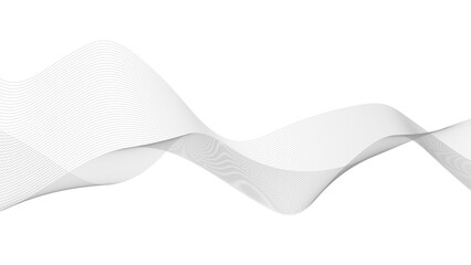 Thin wavy line abstract background. Wavy line horizontal divider outline minimalist background. 