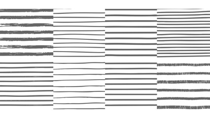 Grunge Scribble Wavy Textured Hand-Drawn Line Set