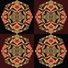 indonesian batik. indonesian batik pattern vector