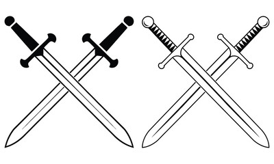 two crossed swords