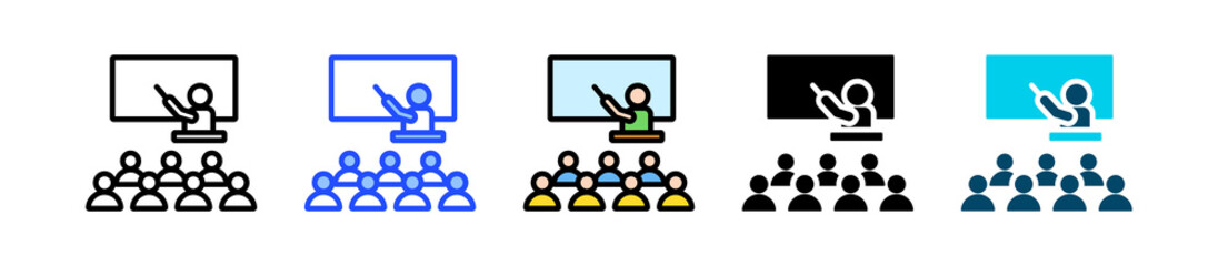 Briefing Icon Collection With Multiple Styles