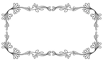 frame with floral ornament