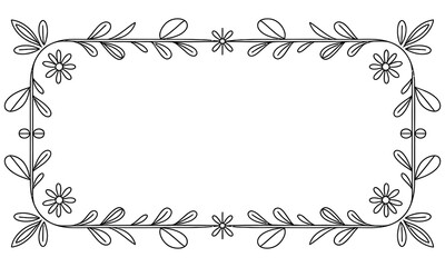 frame with floral ornament