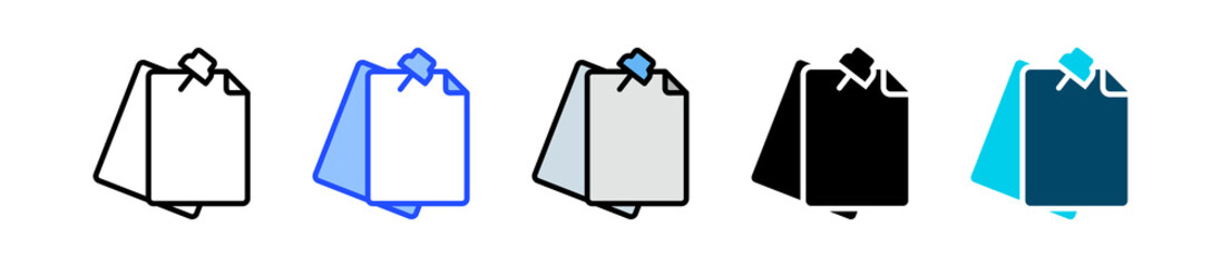 Sticky Notes Icon Collection With Multiple Styles