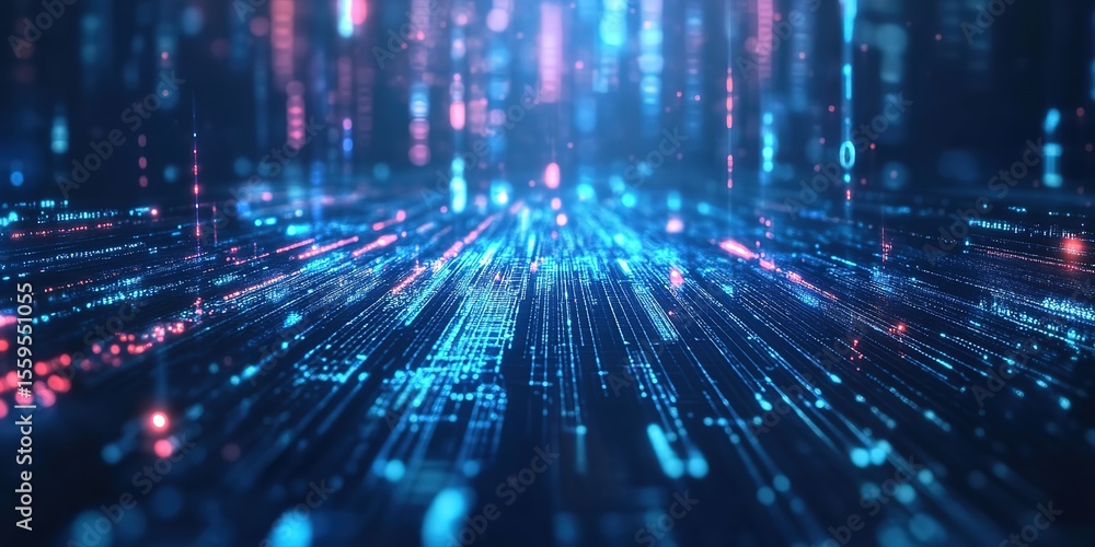 Poster elegant digital technological background for tech processes, neural networks, artificial intelligenc