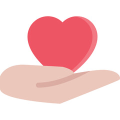 hand heart icon