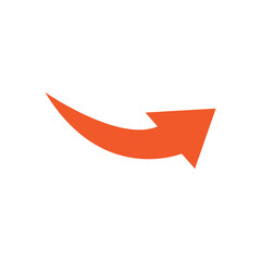 red curve arrow icon
