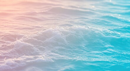 Pastel Ocean Waves: Soft, Dreamy, Textured Water Background; Serene Summer Seascape.