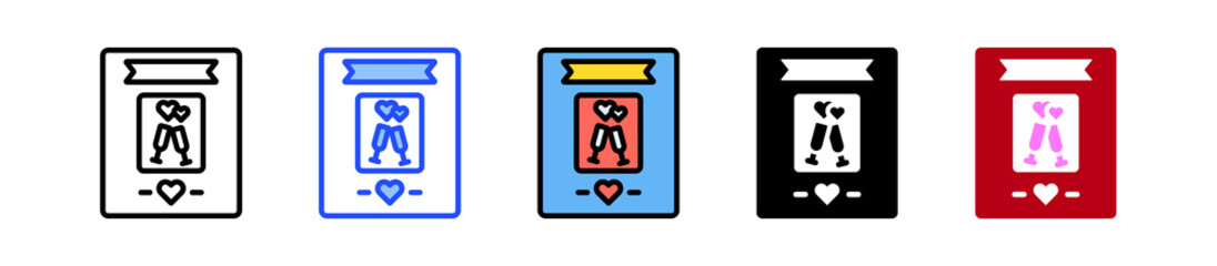 Invitation Icon Collection With Multiple Styles