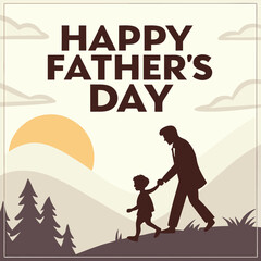 Naklejka premium happy father.s day template