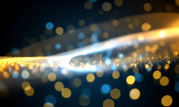 Abstract glittering lightscape