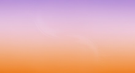 Photo of a smooth blend of purple and orange creates a soft, pastel gradient background
