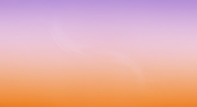 Photo of a smooth blend of purple and orange creates a soft, pastel gradient background