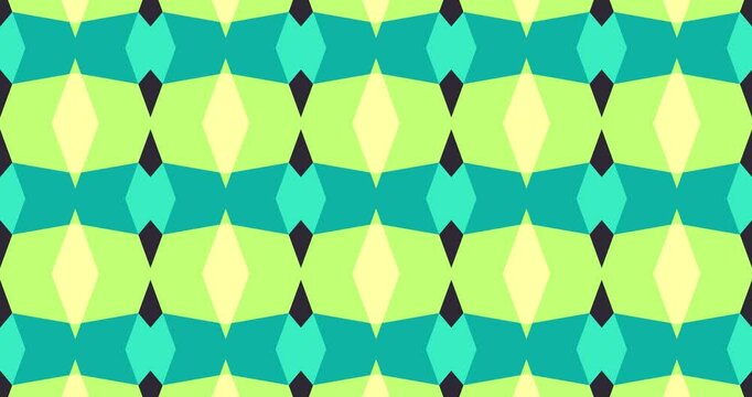 Abstract design of colors that change fractal type in color, predominantly green