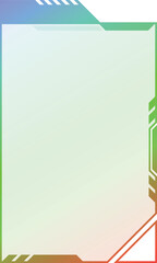 Abstract vertical digital streamer border