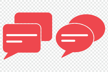 Comment icon speech bubble symbol. Chat message icons. EPS 10