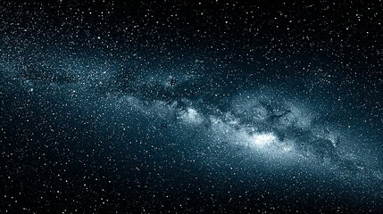 Fototapeta premium Vast expanse of the night sky filled with stars and the milky way.