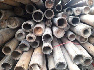 stack of bamboo pieces
