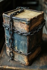 Obraz premium Ancient book chained